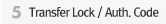 Transfer Lock / Auth. Code