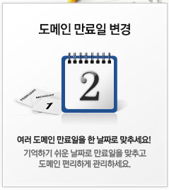 도메인 만료일 변경