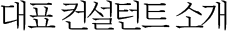 대표 컨설턴트 소개